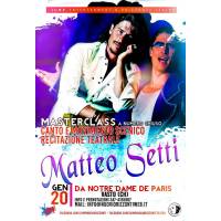 Masterclass di canto e recitazione con Matteo Setti