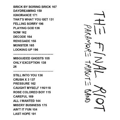 Setlist