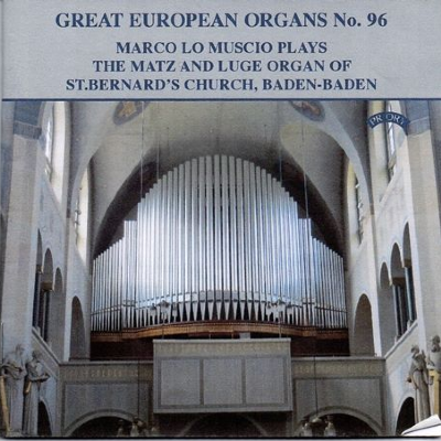 Great European organs N.96 (Marco Lo Muscio: Organ)