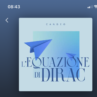 L’ EQUAZIONE DI DIRAC - CANDEO - singolo 