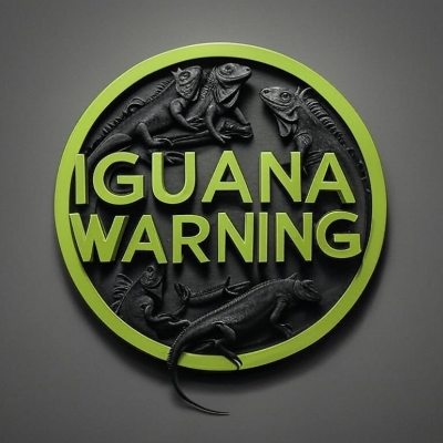 Iguana Warning