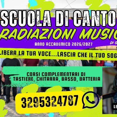 Scuola di canto Moderno Radiazioni Musicali